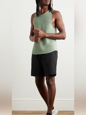 Lululemon Athletica Loden Green Always Agile Sleeveless Top Mens Size XXL